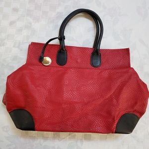 Laura Di Maggio Red/Black Genuine Leather